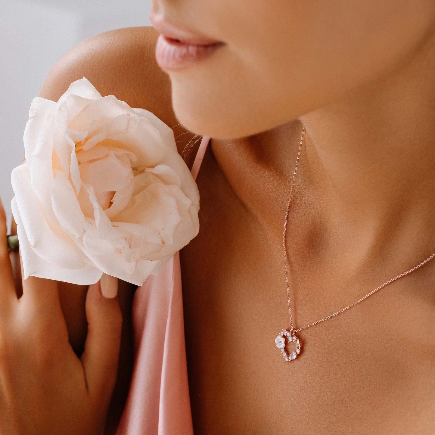 LustraGem | Sierlijke ketting met hartjeshanger