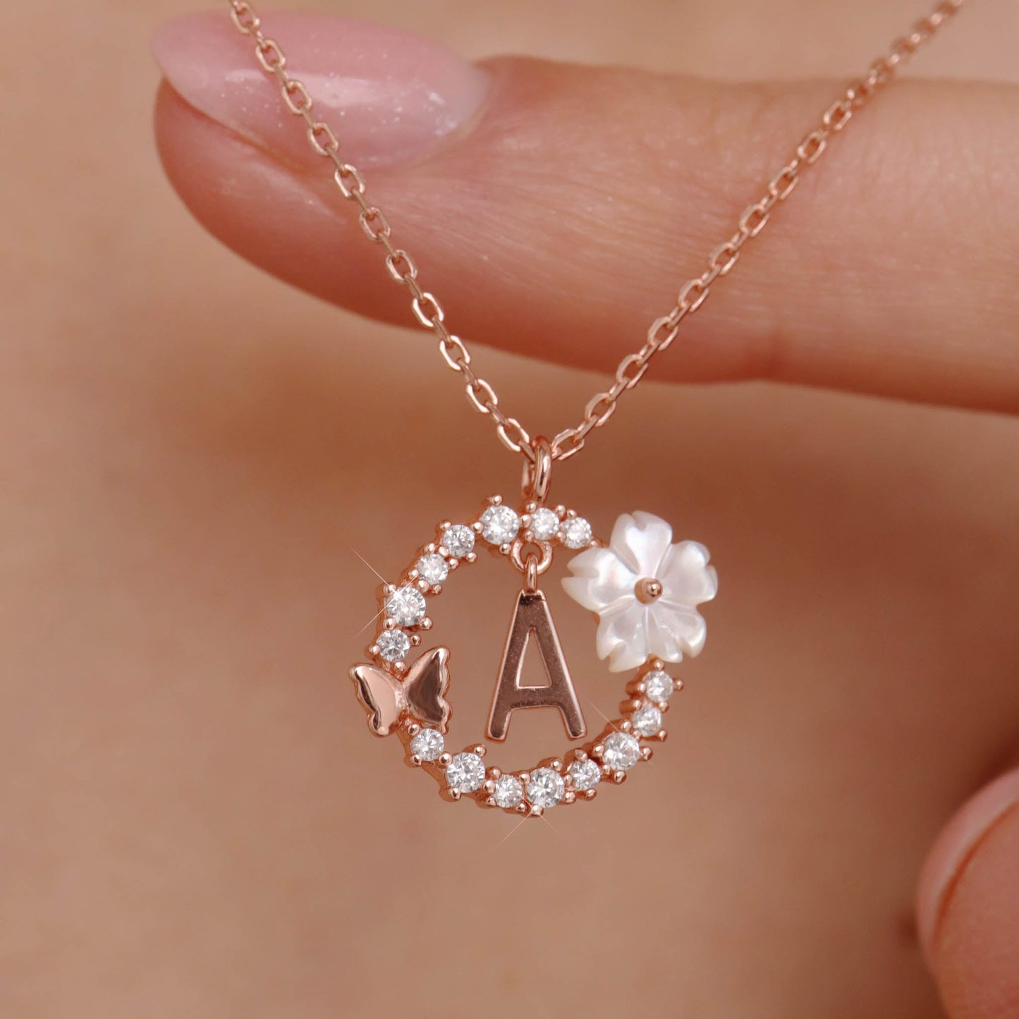 CharmGem | Sierlijke ketting met initiaal