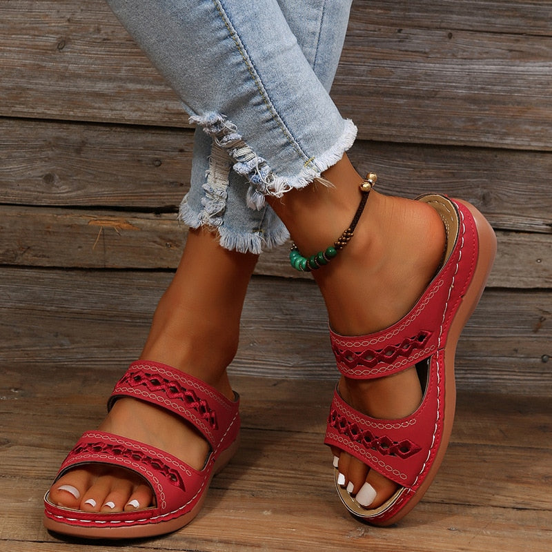 Monta – Gevoerde comfortsandalen