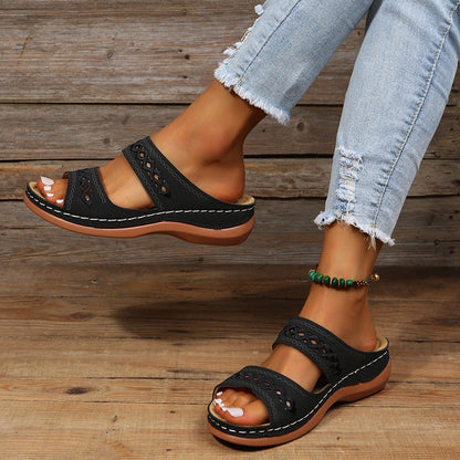 Monta – Gevoerde comfortsandalen