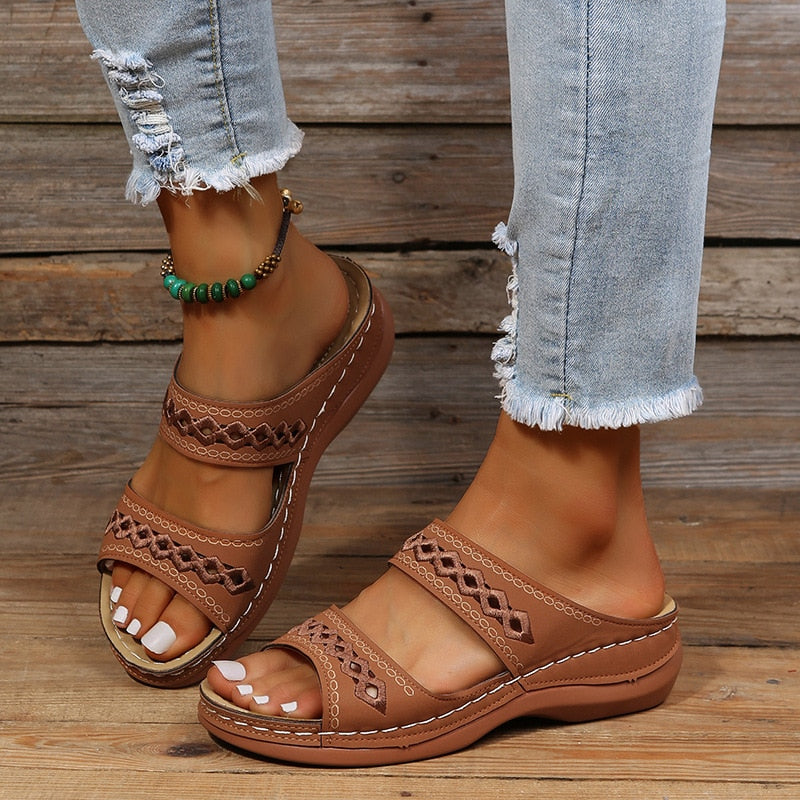 Monta – Gevoerde comfortsandalen