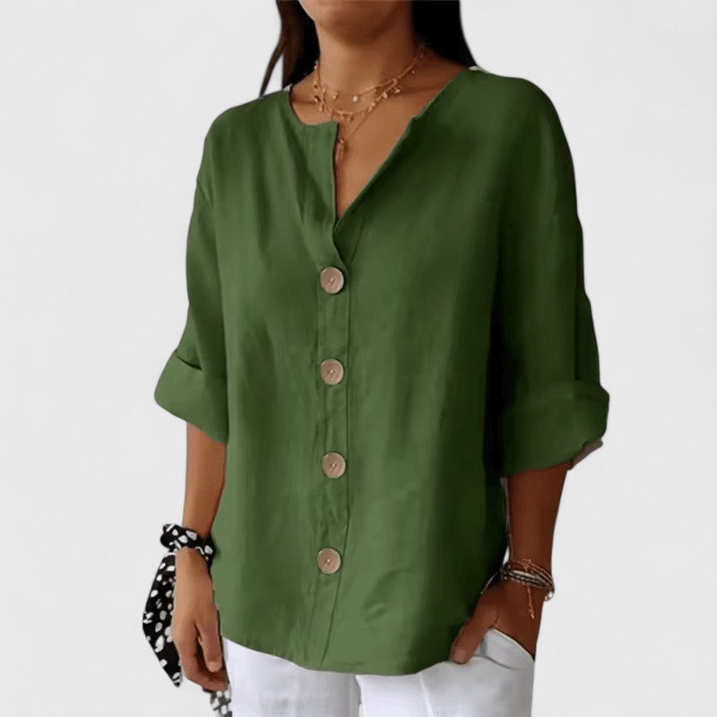 Cathlyn Blouse – Subtiele elegantie met karakter