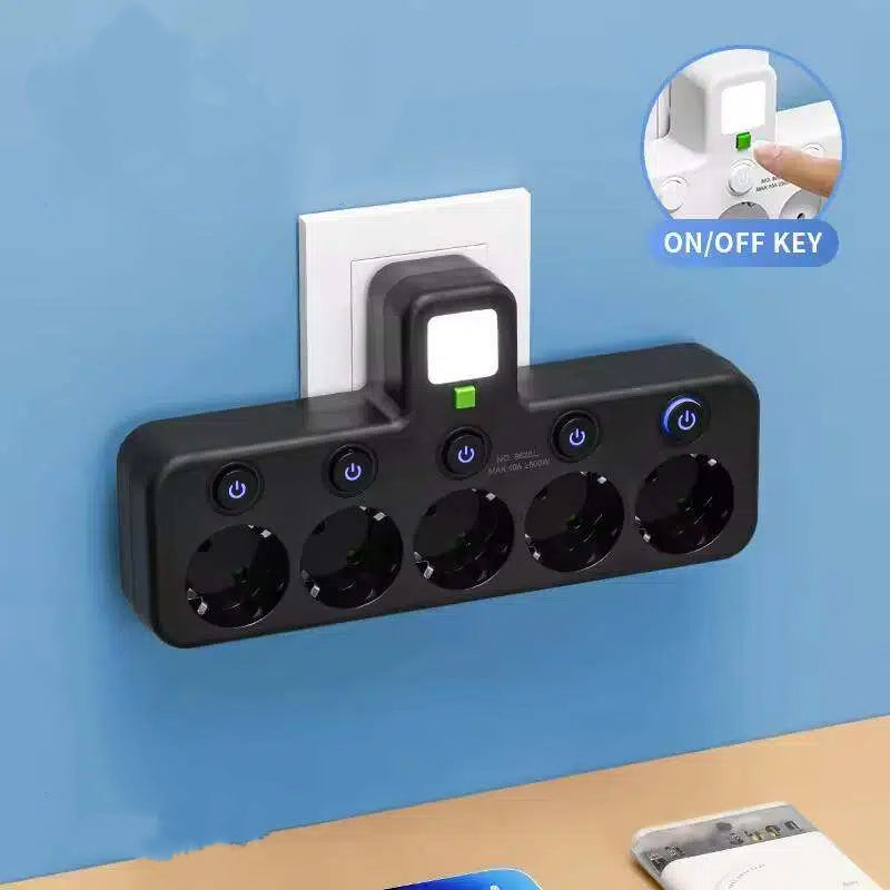 PowerHub | Wandstekker met 4 stopcontacten