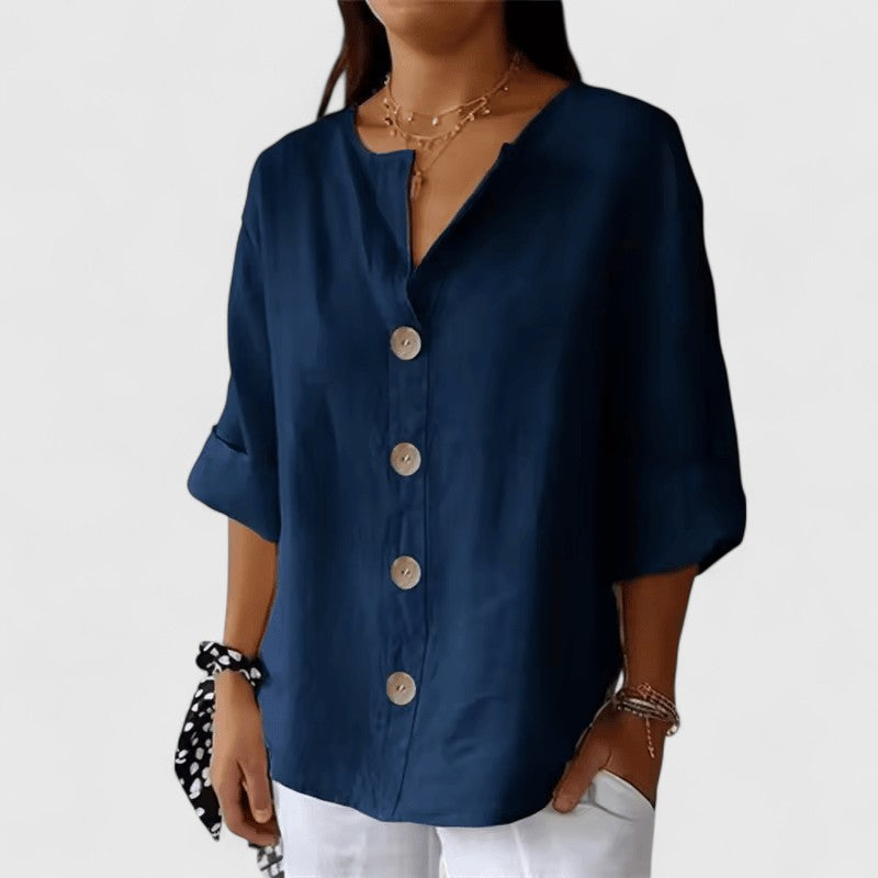Cathlyn Blouse – Subtiele elegantie met karakter