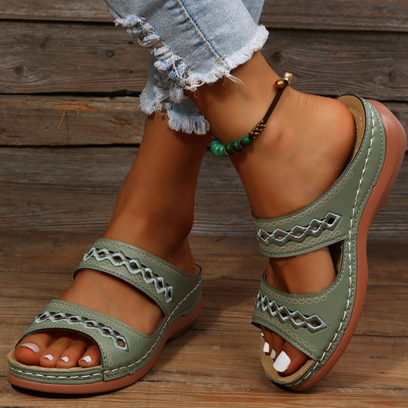 Monta – Gevoerde comfortsandalen