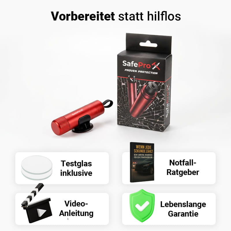 GuardioX | Noodhamer met veermechanisme