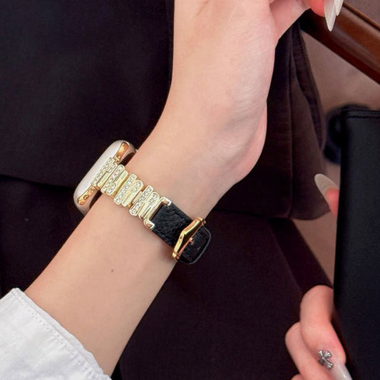 Onregelmatige Leren Band voor Apple Watch