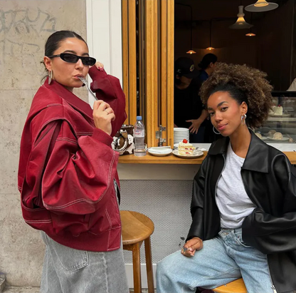 Jordan | Oversized Leren Jas