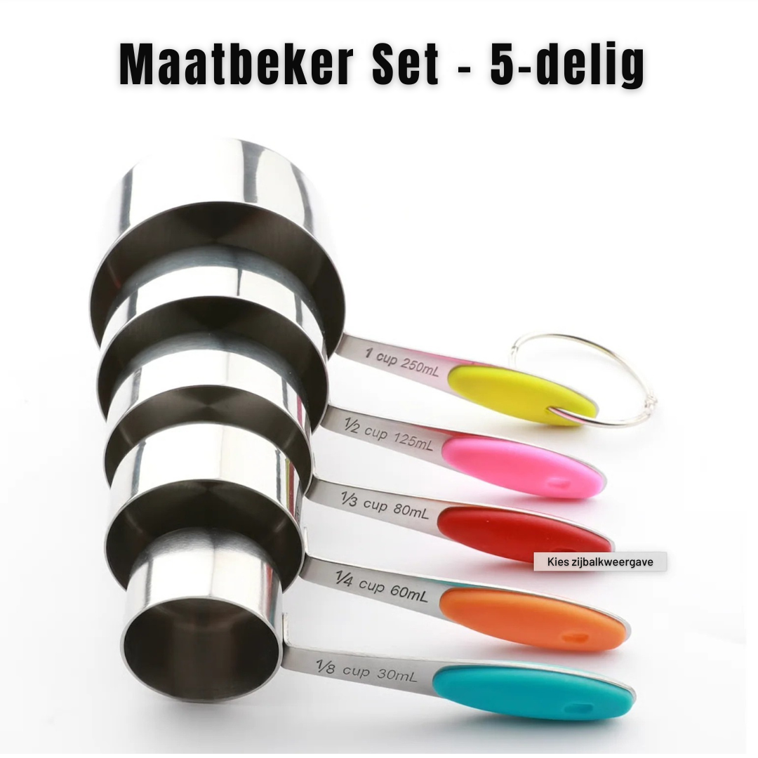 Magnetische Maatlepelset RVS – Slim & Stapelbaar