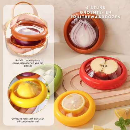 VersDekkers (4-pack) | Houd je Eten Langer Vers