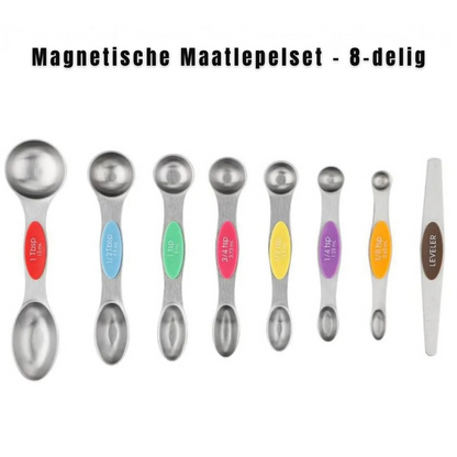 Magnetische Maatlepelset RVS – Slim & Stapelbaar