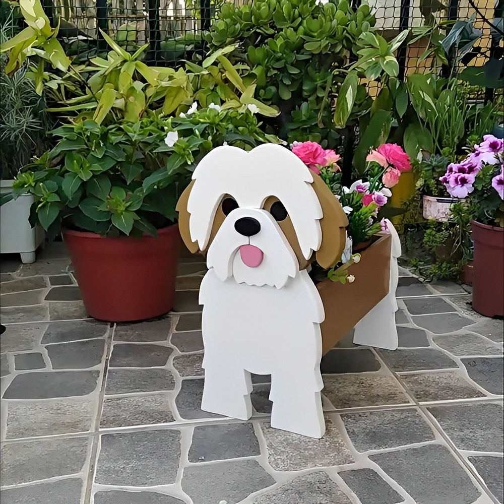Bloempot - Shih tzu
