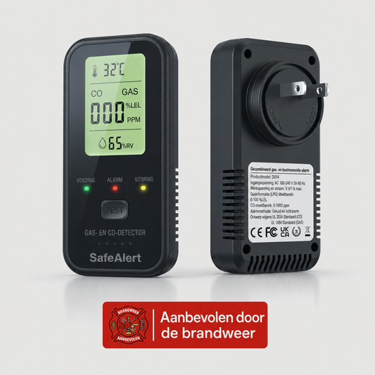 SafeAlert | Detecteert snel gevaarlijke koolmonoxide in huis