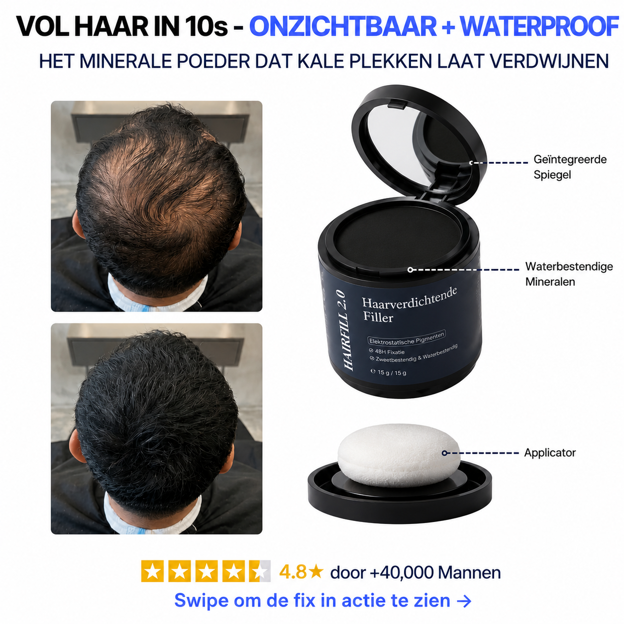 HAIRFILL 2.0 | Originele Haarvezel-poeder