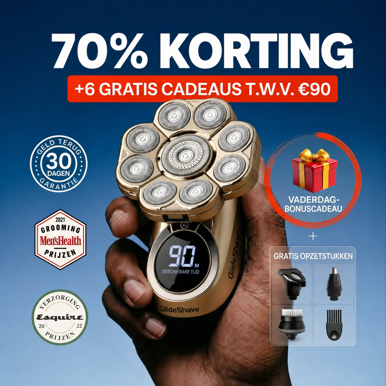 GlideShave | Comfortabel glad scheren van het hoofd zonder irritatie