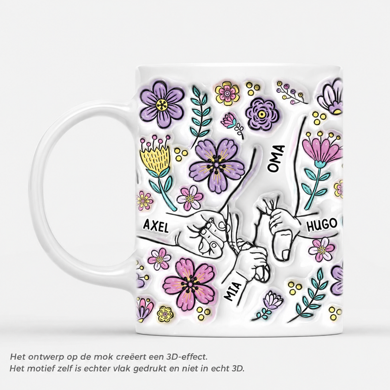 MugliCup gepersonaliseerde mok met 3D-effect