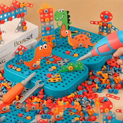 Bouwset | Montessori bouwset met kinderboor