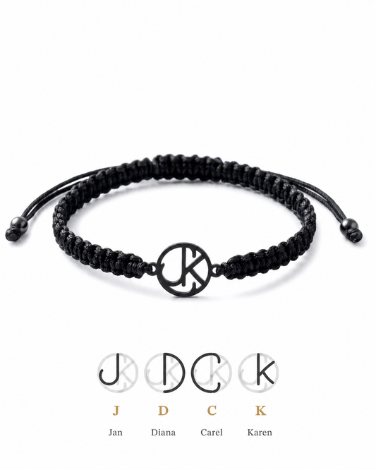 For Hem | Familie initalen armband