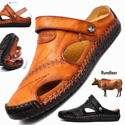 SoftStride | Handgemaakte leren sandaal