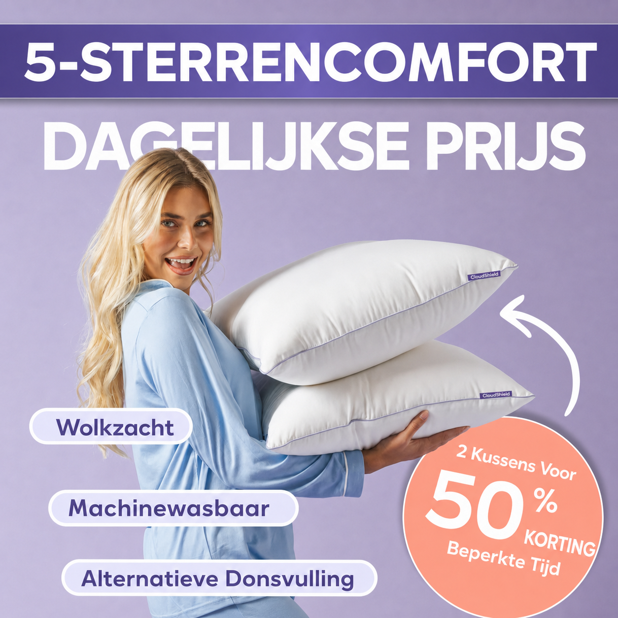CloudShield | Waterdicht hotelkussen