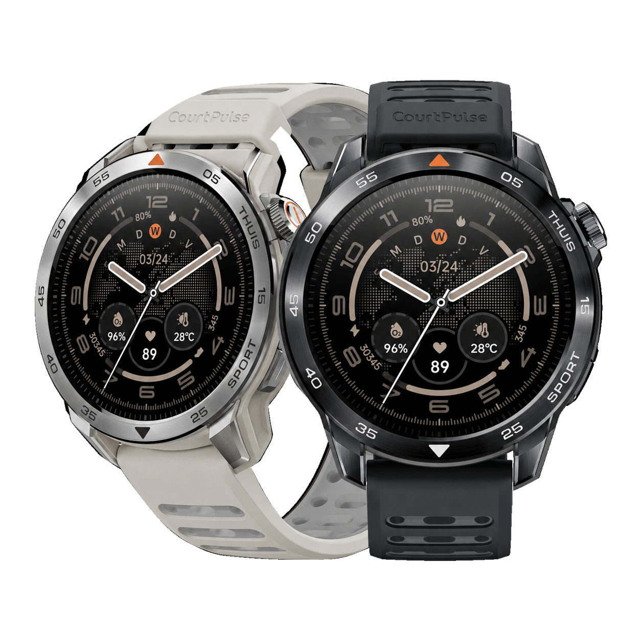 CourtPulse | Padel-smartwatch met zesassige sensor