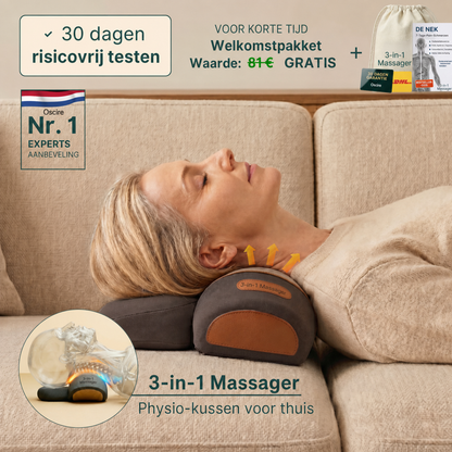 3-in-1 Massager | Memory foam nekkussen