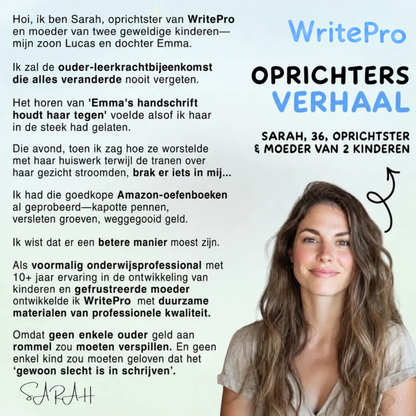WritePro | Oefenschrift met groeven