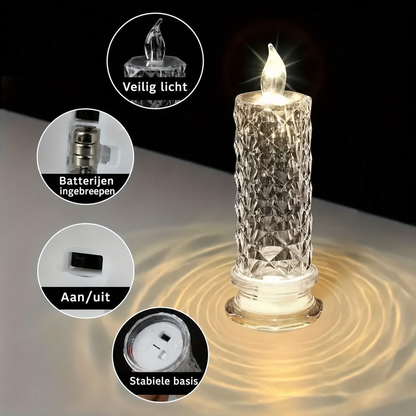 GlowSphere | Kristallen LED-kaars