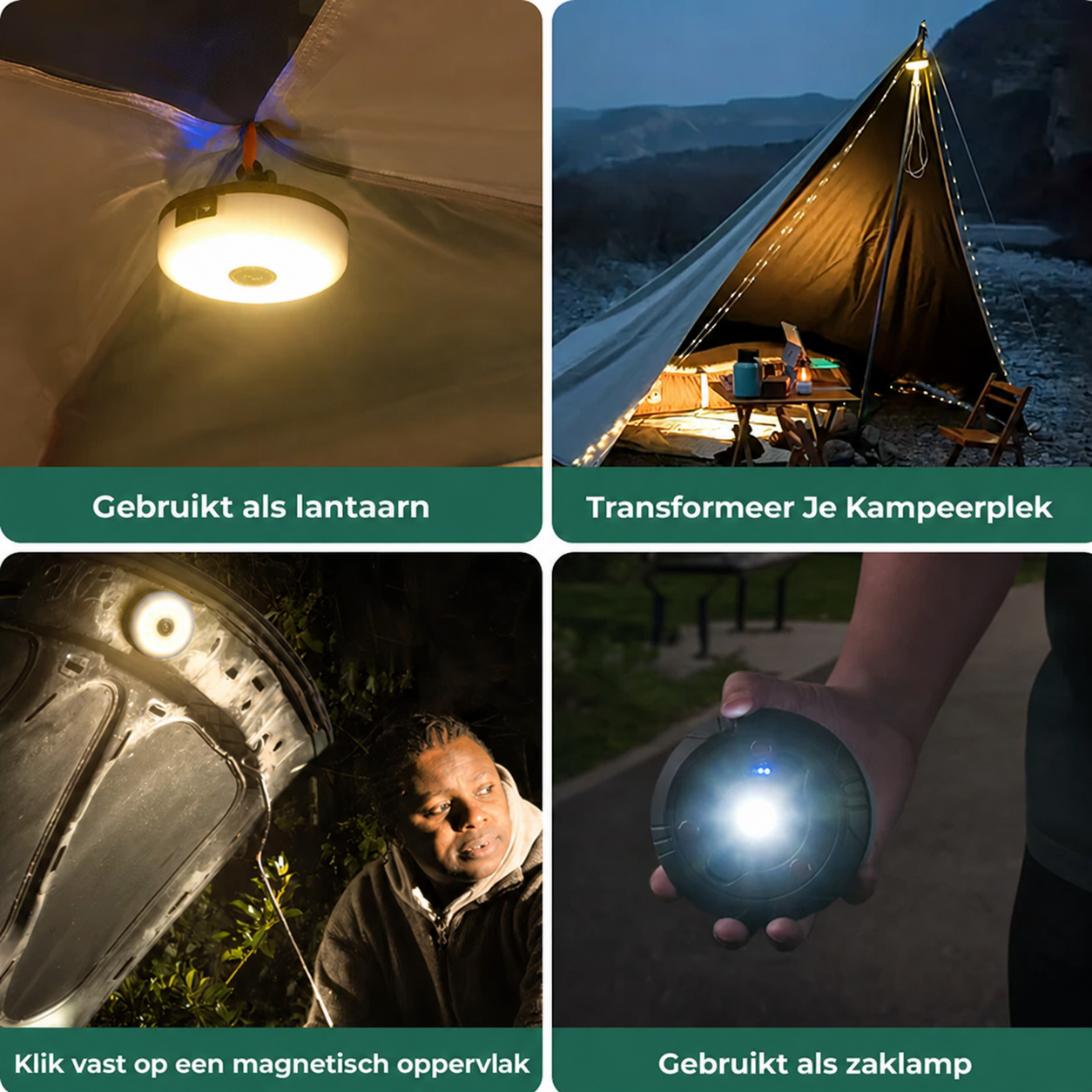 LuminaCamp | Magnetische kampeer-lichtslinger
