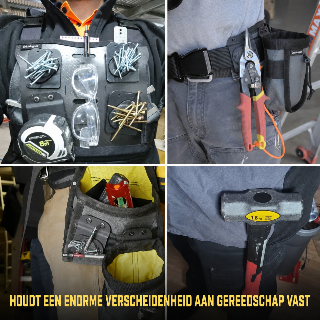GripMagnet | Houdt gereedschap stevig vast voor snelle toegang