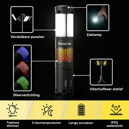 GlowLite | Uitschuifbare campinglamp