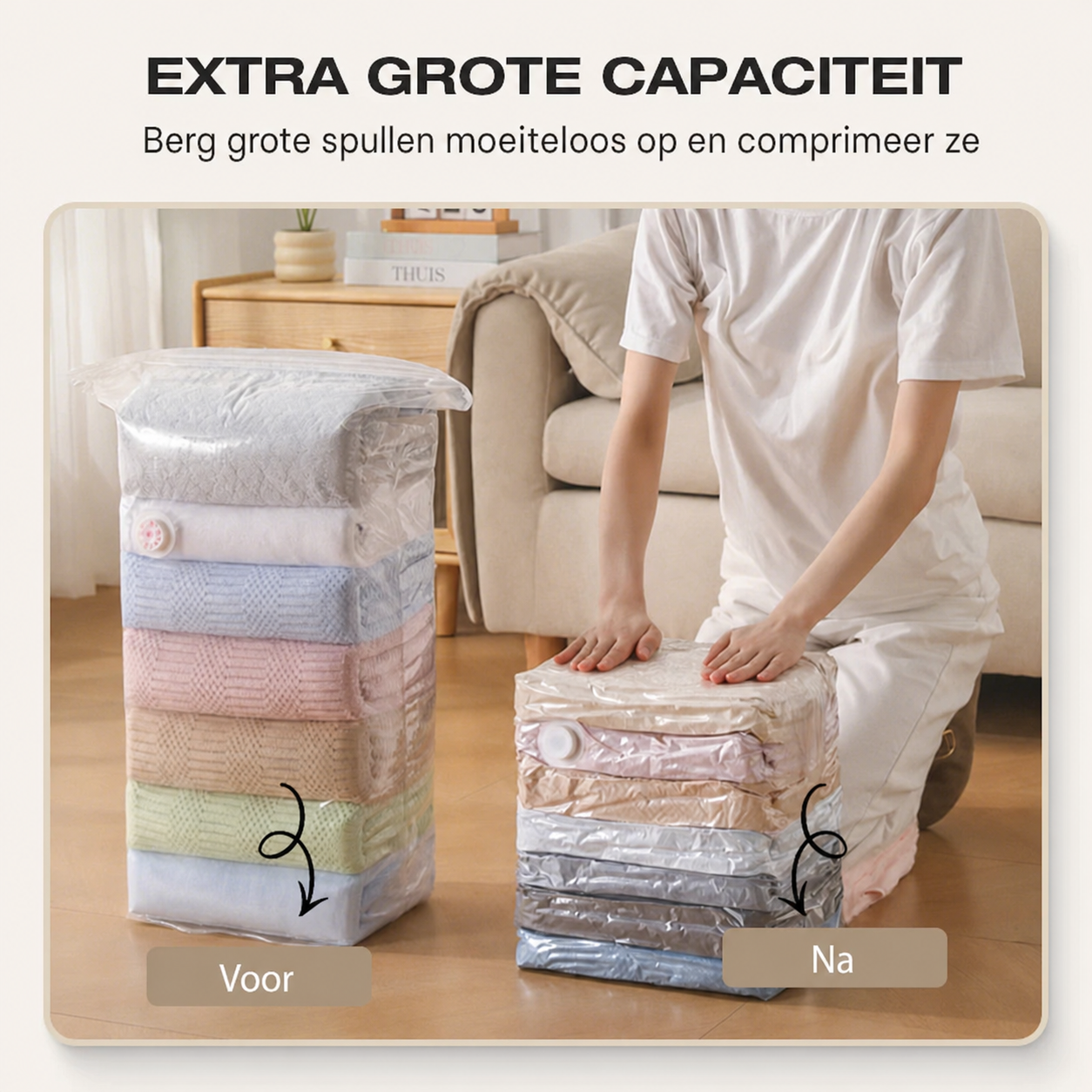PackSpace | Vacuümzak zonder pomp