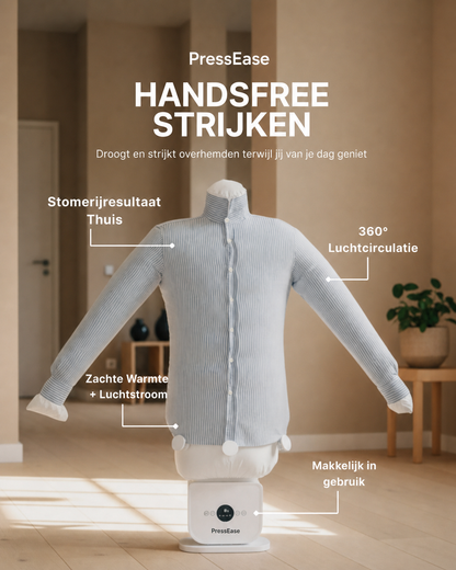 PressEase | Strijkt automatisch kledingstukken snel en moeiteloos glad