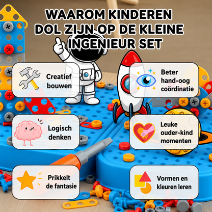 Bouwset | Montessori bouwset met kinderboor