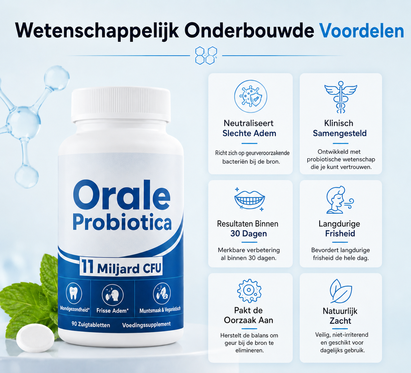 Oral Probiotica | Zuigtablet met 11 miljard CFU
