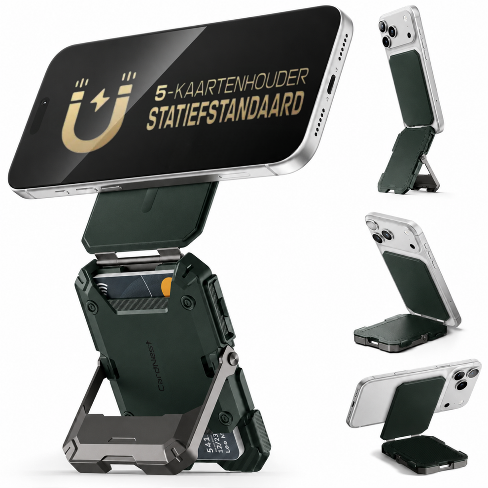 CardNest magnetische portemonnee met standaard