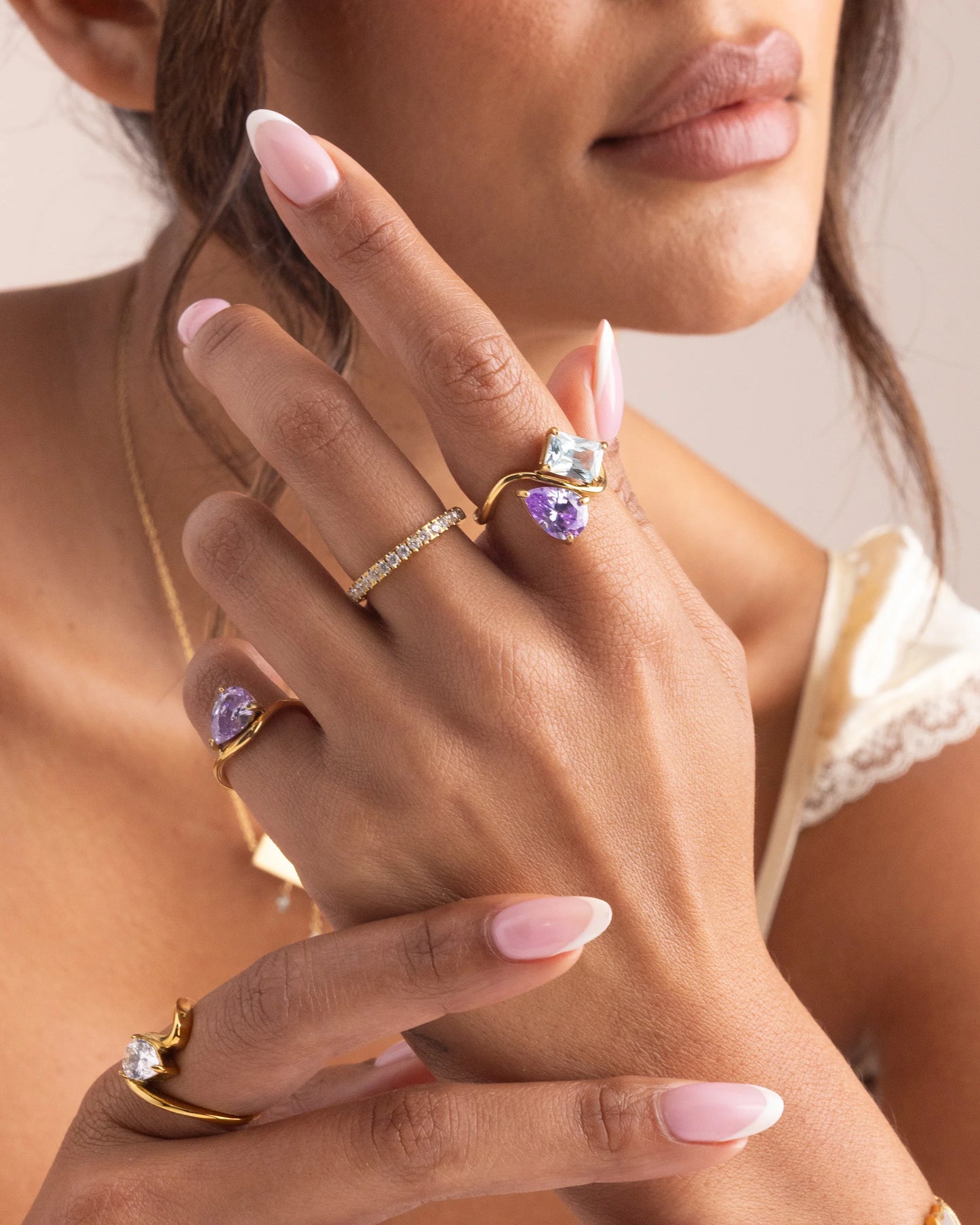 GemShine | Handgeslepen zirkonia-ring