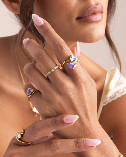 GemShine | Handgeslepen zirkonia-ring