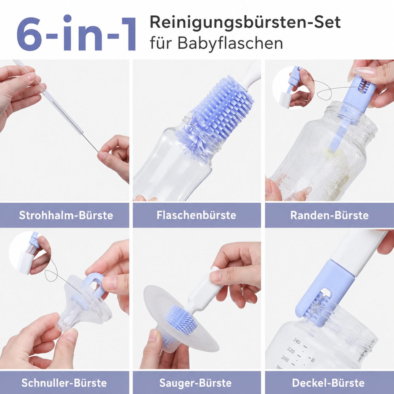 CleanMag | Magnetische flessenborstelset