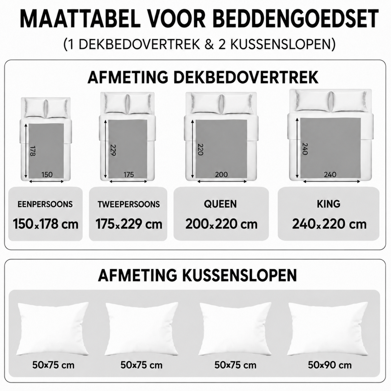 Oceaangolven Gewatteerde 3-delige beddensets