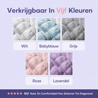 CloudNest | Quilted puff-grid kussen