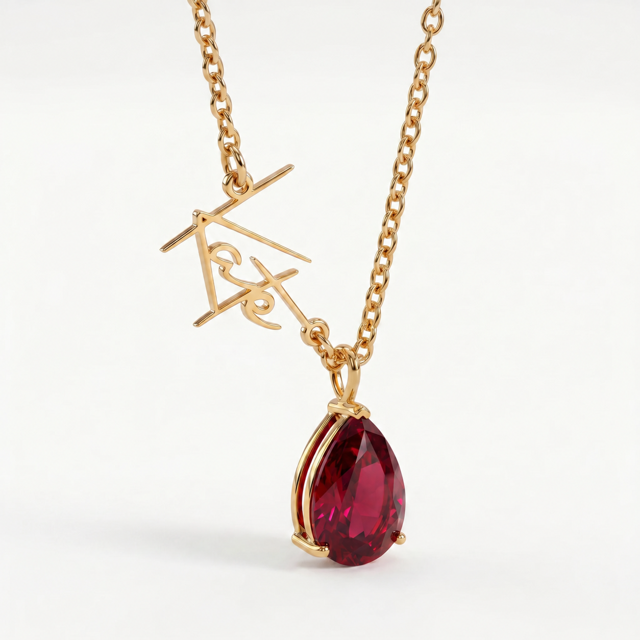 LustraGem | Naamketting met geboortesteen