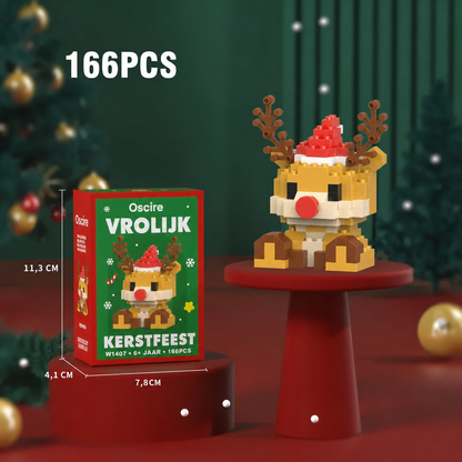Blockies | Kerstfiguren van bouwsteentjes