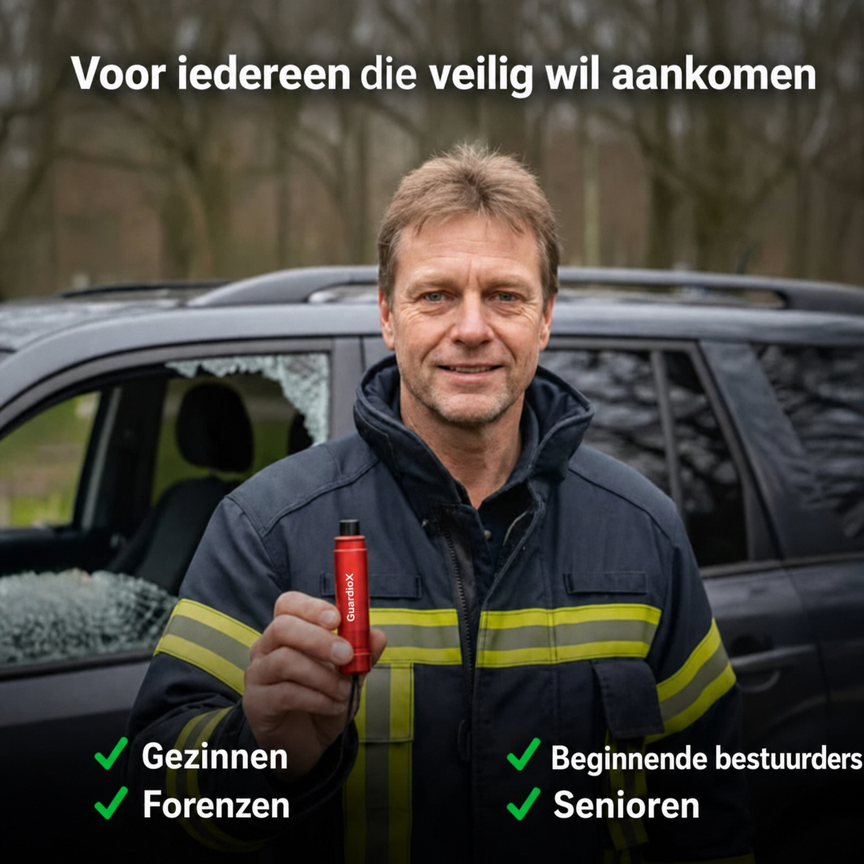 GuardioX | Noodhamer met veermechanisme