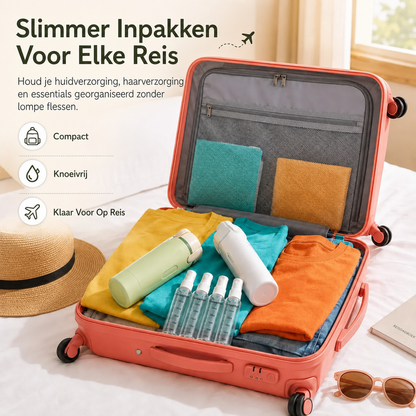 PourPod 4-in-1 doseerfles voor op reis