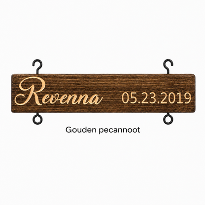 NameSlatGift | Gegraveerde grenen naamplank