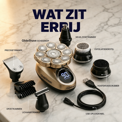 GlideShave | Comfortabel glad scheren van het hoofd zonder irritatie