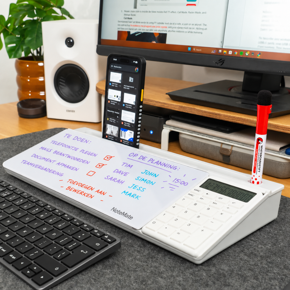 NoteMate | Glazen bureauwhiteboard