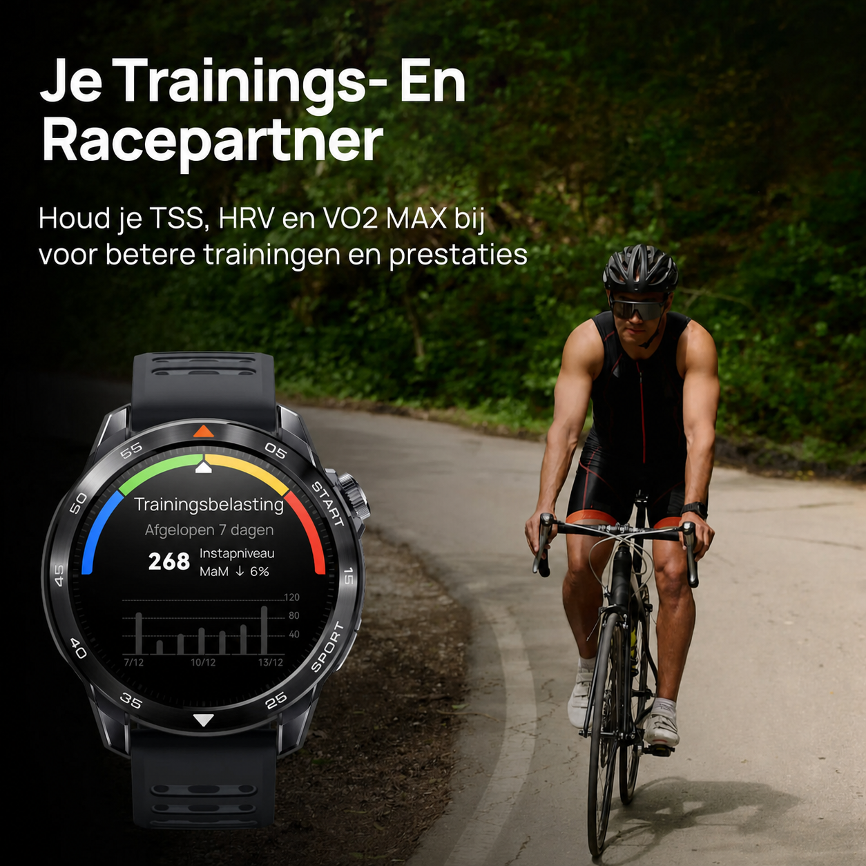 CourtPulse | Padel-smartwatch met zesassige sensor