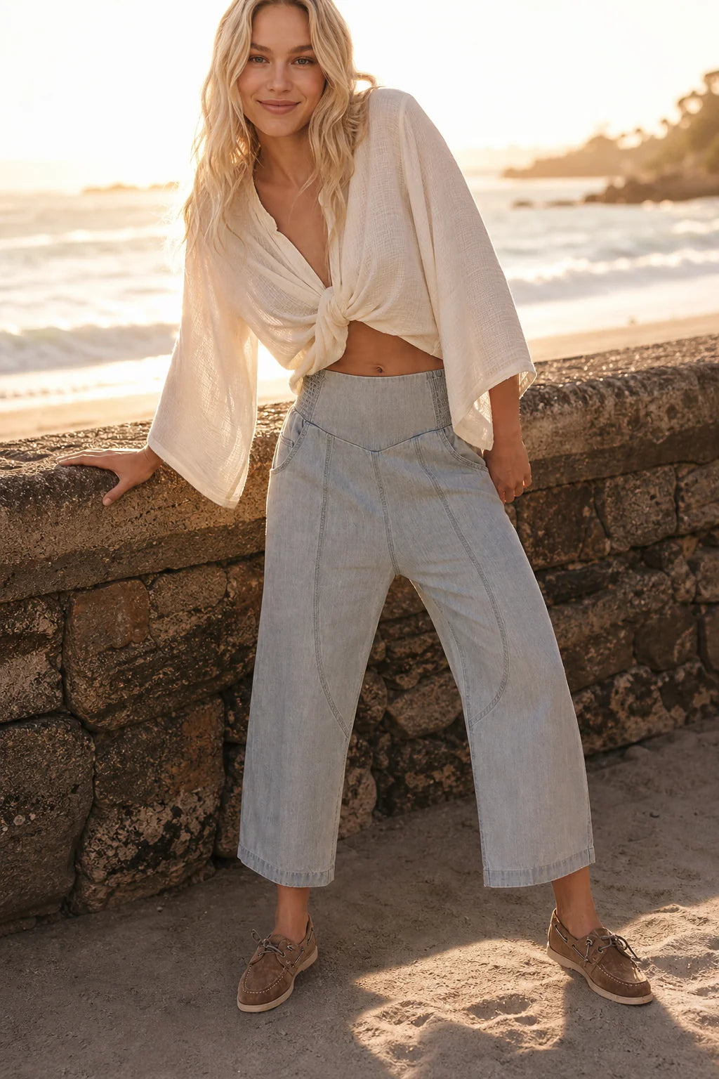 VagabondDenim | Harem-cut linnenbroek